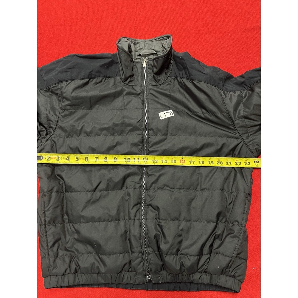 Men's North Face Light Puffer Jacket Reinforced Elbows Size Medium Black - Picture 7 of 8